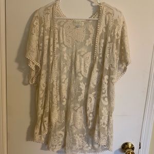 Forever 21+ Lace Cardigan